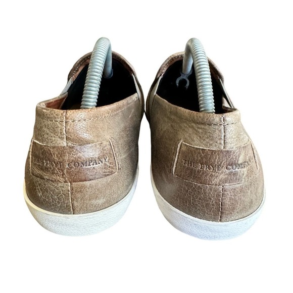 Frye Dylan Women's 9.5M Brown Gray Leather Slip On Athletic Shoes Sneakers - Picture 6 of 7